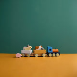 Wooden Farm Animal Train