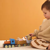 Wooden Farm Animal Train