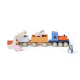 Wooden Farm Animal Train