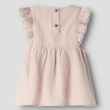 Baby Embroidered Dress - Peach Whip