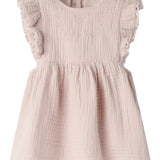 Baby Embroidered Dress - Peach Whip