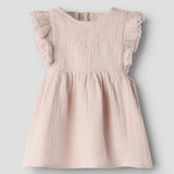Baby Embroidered Dress - Peach Whip