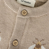 Baby Knitted Bee Cardigan