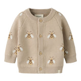 Baby Knitted Bee Cardigan