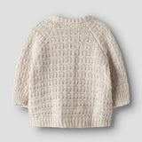 Baby Knitted Cardigan - Cream Melange