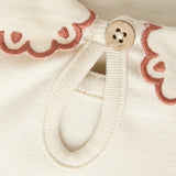 Organic Cotton Bodysuit – Scallop Collar