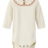 Organic Cotton Bodysuit – Scallop Collar