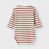 Striped Bodysuit - Organic Cotton - Dahlia