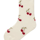 Frill Ankle Socks - Ladybird/Cherry