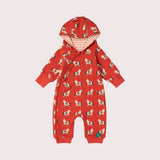 Little Unicorns Hooded Reversible Snug Suit - Rust