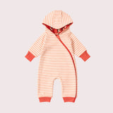 Little Unicorns Hooded Reversible Snug Suit - Rust