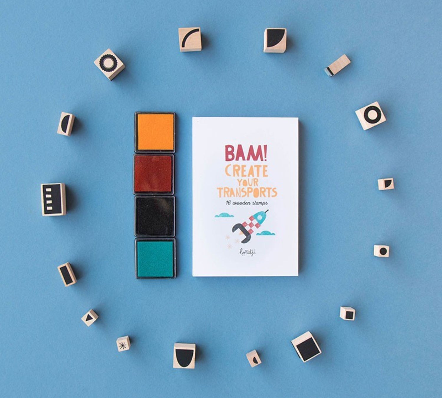 Bam! Transport - Wooden Stamp Set