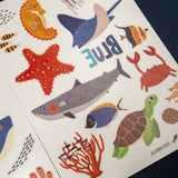 Blue - Temporary Tattoos