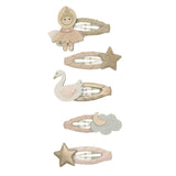 Ballerina Mini Clic Clacs - Hair Clips - 5 Pack