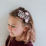 Popcorn + Candyfloss Hair Clips - 4 Pack