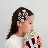 Popcorn + Candyfloss Hair Clips - 4 Pack
