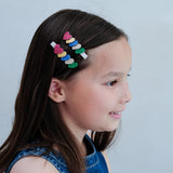 Jazzy Layered Heart Hair Clips - 2 Pack