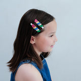 Jazzy Layered Heart Hair Clips - 2 Pack