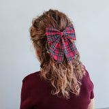Tartan Agnes Bow Hair Clips - 2 Pack