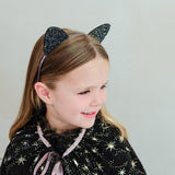 Spooky Glitter Cat Ears Hair Band