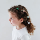 Santa + Rudolph Hair Ponies - 6 Pack