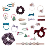 Advent Calendar - Festive Hair Clips + Ponies
