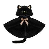 Black Cat Cape - Satin Bow