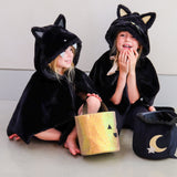 Black Cat Cape - Satin Bow