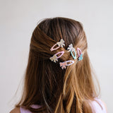 Sparkly Bow Mini Clic Clacs - Hair Clips - 5 pack