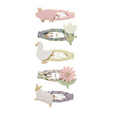 Farmyard Friends Mini Clic Clacs - Hair Clips - 5 pack