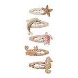Ocean Life Mini Clic Clacs - Hair Clips - 5 pack