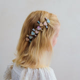 Scalloped Heart Pastel Mini Hair Clips - 8 pack