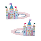 Enchanted Rainbow Castle Hair Clips - 2 pack