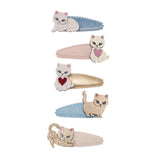 Cutey Kitten Mini Hair Clips - 5 pack