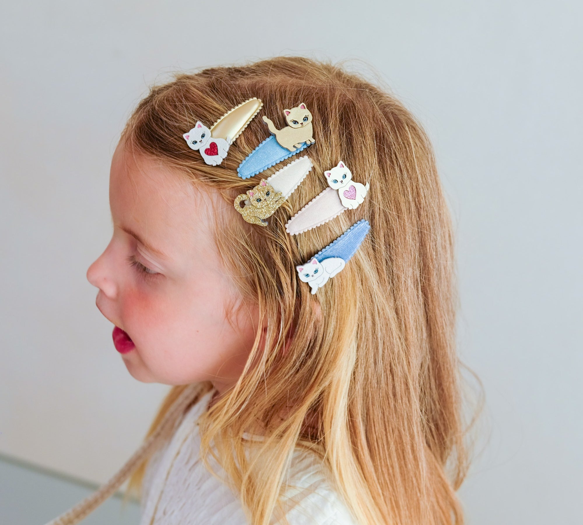 Cutey Kitten Mini Hair Clips - 5 pack