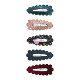 Blackberry Scalloped Mini Hair Clips – 5 Pack