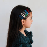 Blackberry Scalloped Mini Hair Clips – 5 Pack