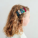 Blackberry Scalloped Mini Hair Clips – 5 Pack