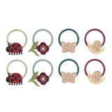 Winter Garden Friends Mini Hair Ties – 8 Pack
