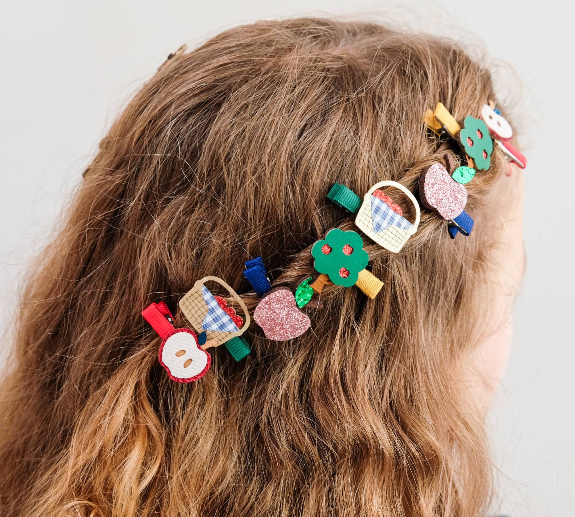 Apple Harvest Mini Hair Clips – 8 Pack