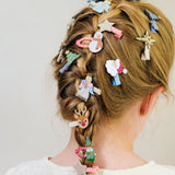 Sparkly Angel Hair Clips - 8 Pack