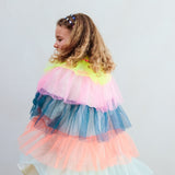 Ruffle Rainbow Glitter Cape