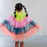 Ruffle Rainbow Glitter Cape