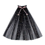 Black Star Speckled Witch Cape