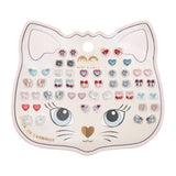 Kitty Bow Stick-On Earrings