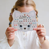 Kitty Bow Stick-On Earrings