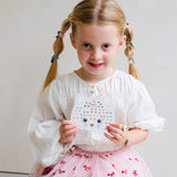 Kitty Bow Stick-On Earrings