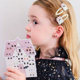 Halloween Haunted House Stick-On Earrings