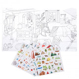 Explorer Colouring + Sticker Book - Le Jardin du Moulin