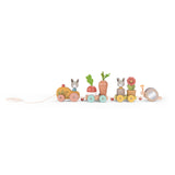 Large Wooden Pull-along Activity Train - Trois Petits Lapins